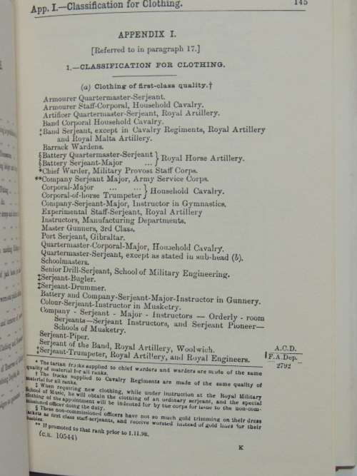 Clothing Regulations 1914 - Ray Westlake - Military Books