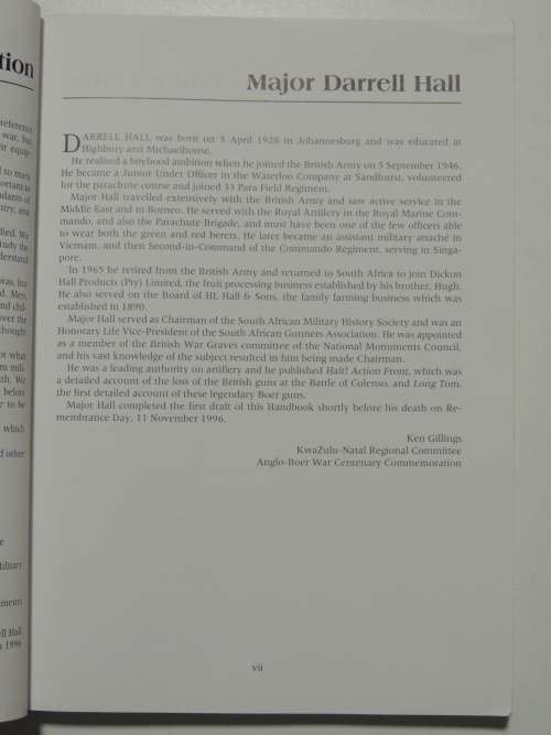 The Hall Handbook Of The Anglo-Boer War - Darrell Hall