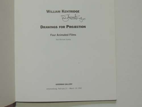 William Kentridge - Drawings for Projection - 1991 - SIGNED - SCARCE - SIGNED