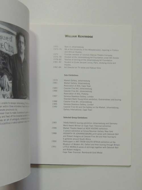 William Kentridge - Drawings for Projection - 1991 - SIGNED - SCARCE - SIGNED