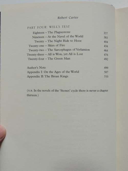 The Language of Stones - Robert Carter - FIRST EDITION