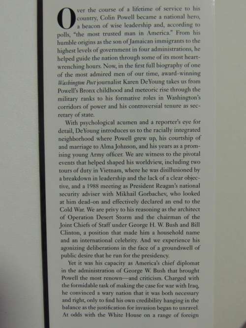 Soldier:  The Life Of Colin Powell - Karen De Young