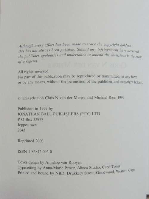 A Century Of Anglo-Boer War Stories - Chris N van der Merwe & Michael Rice
