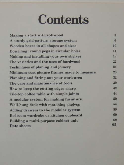 Basic Carpentry - Money Saving Projects for the Beginner - Marshall Cavendish Publised