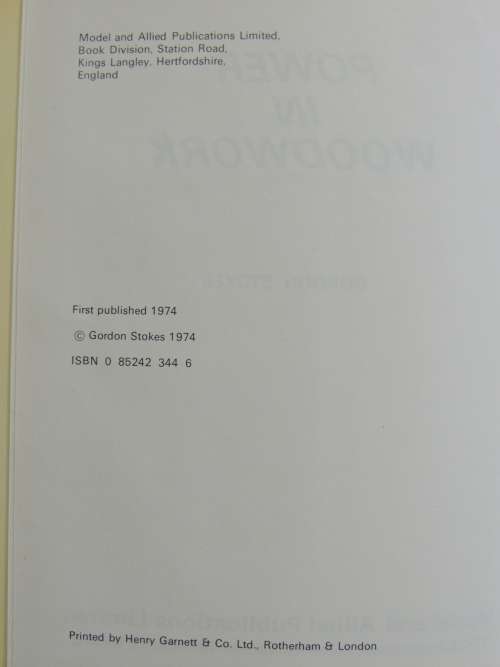 Power in Woodwork - Gordon Stokes