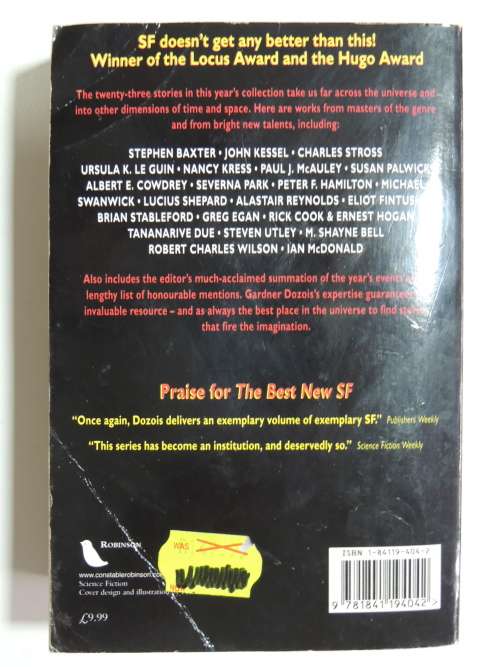 The Mammoth Book of Best New Science Fiction 14th Annual Collection - Ed. Gardner Dozois