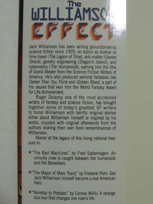 The Williamson Effect - First Edition - Ed. Roger Zelazny