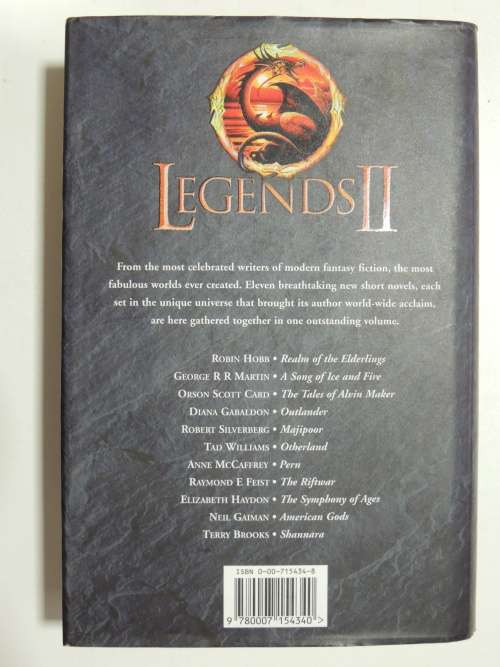 Legends II: Eleven New Works by the Masters of Modern Fantasy - 1st Edition- Ed. Robert Silverberg