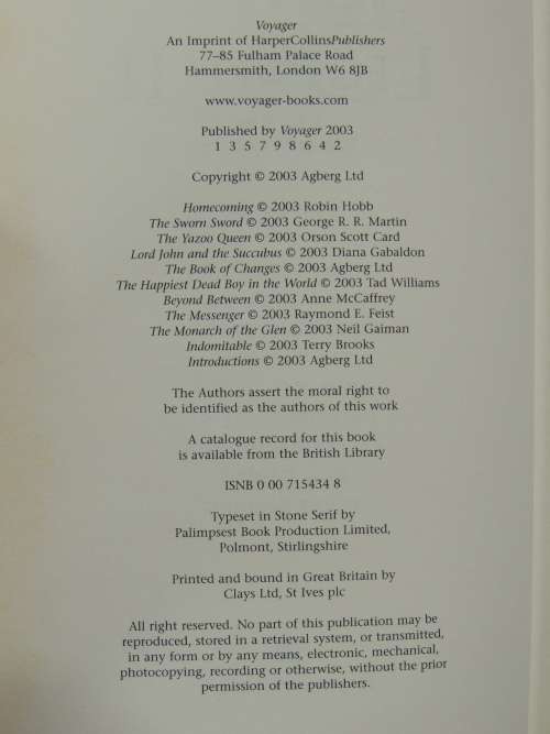 Legends II: Eleven New Works by the Masters of Modern Fantasy - 1st Edition- Ed. Robert Silverberg