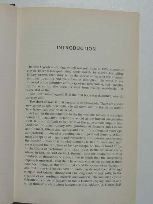 Legends II: Eleven New Works by the Masters of Modern Fantasy - 1st Edition- Ed. Robert Silverberg