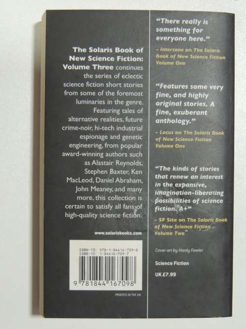 The Solaris book of Science Fiction Volume 3  - Ed George Mann