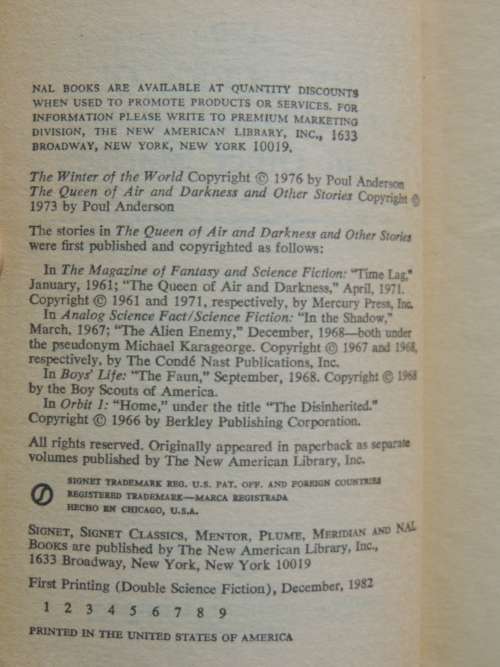 The Winter of the World, The Queen of Drakness and Other Stories - Poul Anderson