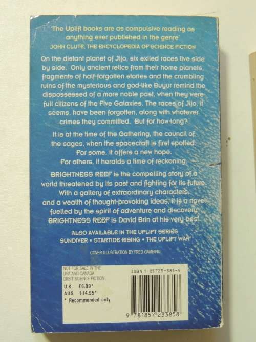 Uplift Series: Brightness Reef, Infinity`s Shore, Heaven`s Reach - 3 Volumes - David Brin