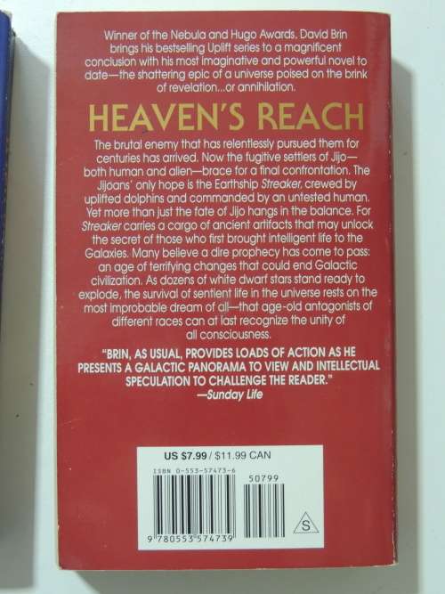 Uplift Series: Brightness Reef, Infinity`s Shore, Heaven`s Reach - 3 Volumes - David Brin