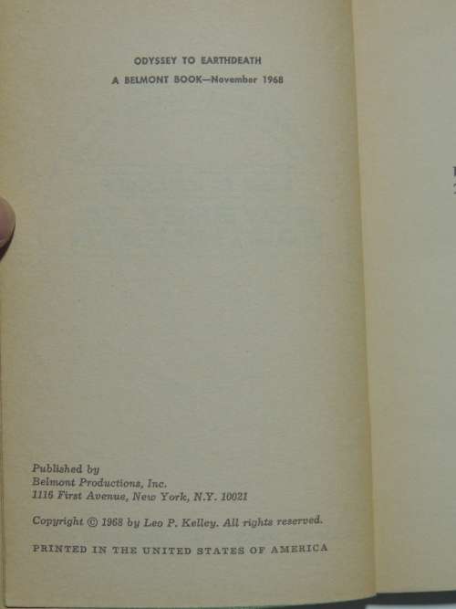 Odyssey to Earthdeath - Leo P Kelley