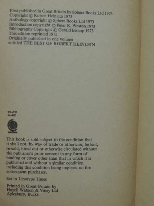 The Best of Robert Heinlein 1939-1942- Robert Heinlein, Ed Angus Wells