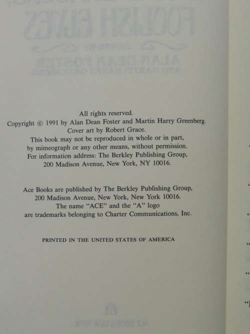 Smart Dragons, Foolish Elves - Ed. Alan Dean Foster, Martin Harry Greenberg