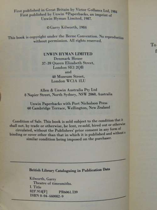 Theatre of Timesmiths - Garry Kilworth