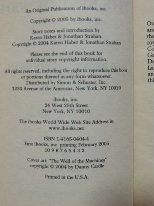 Science Fiction The Best of 2004- Ed. Joe Haldeman, Nancy Kress, Stephen Baxter