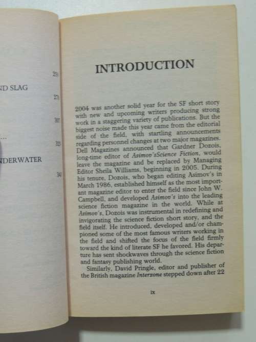 Science Fiction The Best of 2004- Ed. Joe Haldeman, Nancy Kress, Stephen Baxter