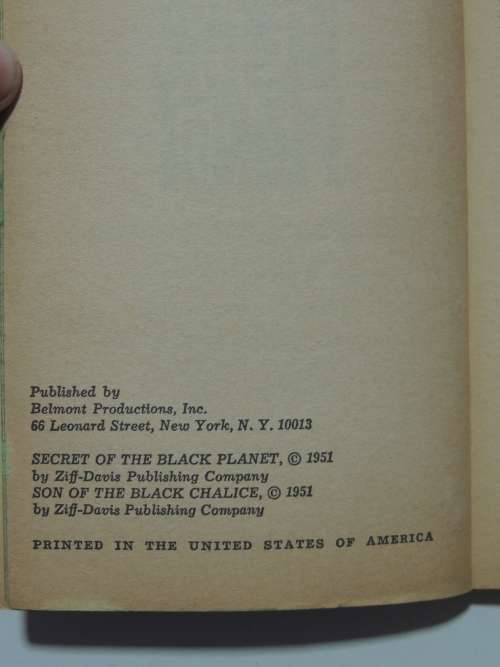 Secret of the Back Planet - Milton Lesser