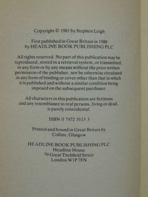 Slow Fall to Dawn - Stephen Leigh