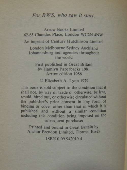 WatchTower - Elizabeth A Lynn