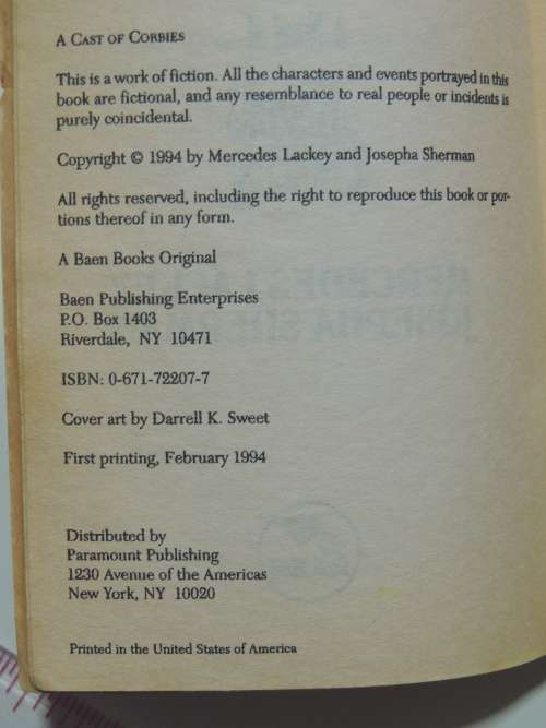 A Cast of Corbies - Mercedes Lackey, Joseph Sherman