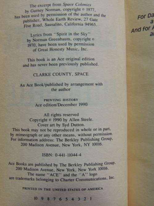 Clarke Country, Space - Allen Steele