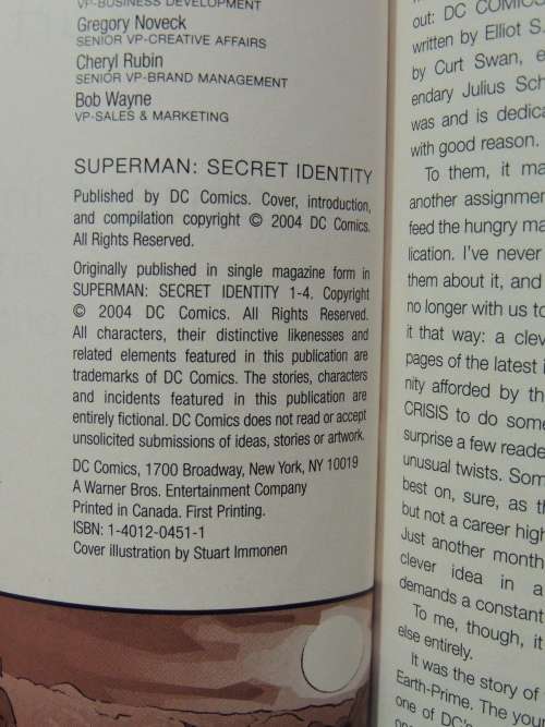 Superman: Secret Identity - Kurt Busiek & Stuart Immonen
