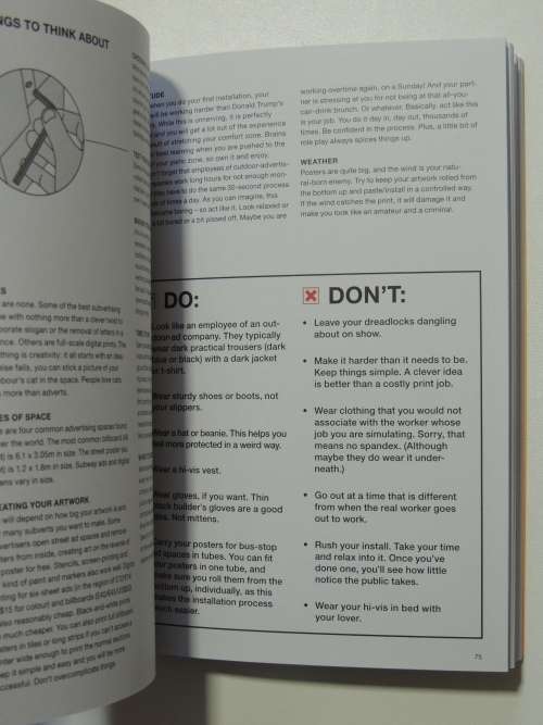 The Street Art Manual - Bill Posters     GRAFFITI TECHNIQUES, METHODS