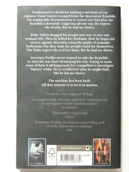 The Engineer Trilogy: Devices and Desires, Evil 4 Evil, Escapement: 3 Volumes - KJ Parker