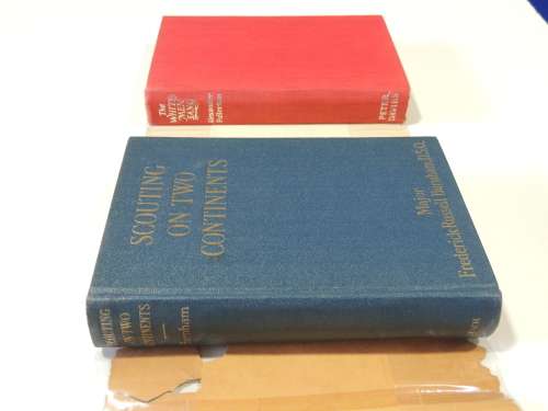 2 Volume Set: Scouting on Two Continents - Signed - FR Burnham - Bundled with The White Men Sang