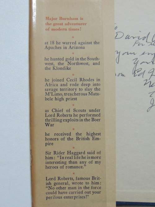 2 Volume Set: Scouting on Two Continents - Signed - FR Burnham - Bundled with The White Men Sang