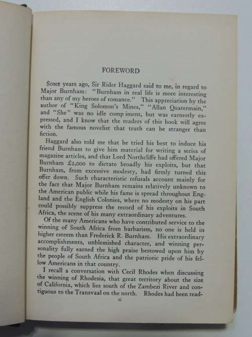 2 Volume Set: Scouting on Two Continents - Signed - FR Burnham - Bundled with The White Men Sang