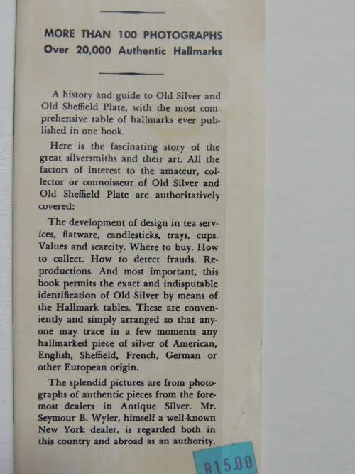 The Book of Old Silver - English American ForeignSeymour B Wyler