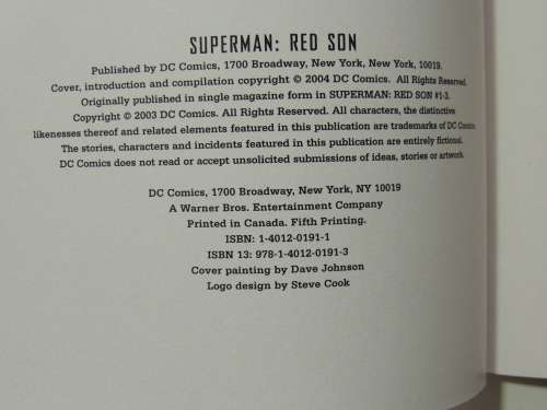 Superman: Red Son - Millar, Johnson, PlunkettRobinson,Wong