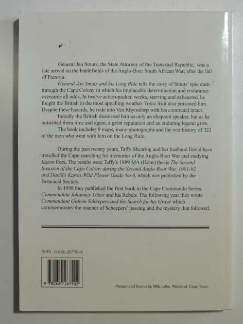 General Jan Smuts and His Long Ride - Signed by Authors, Scarce- Taffy & David Shearing
