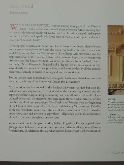 The Art of Classical Details - Theory, Design and Craftmanship - Phillip James Dodd -INTERIOR DESIGN