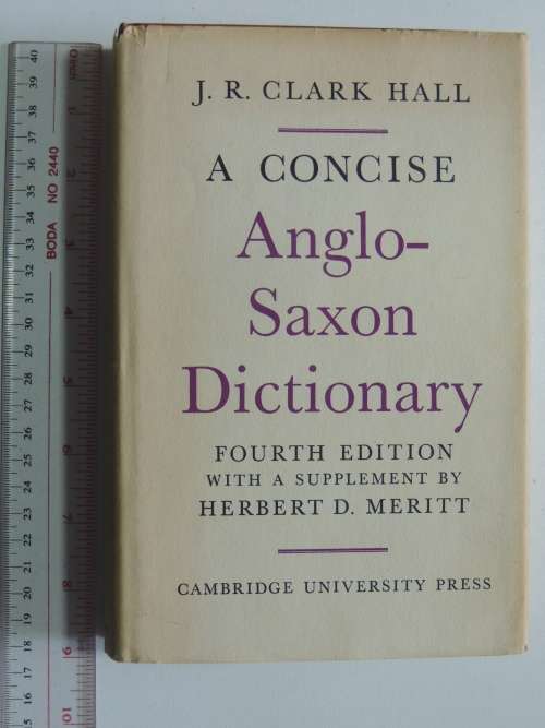A Concise Anglo-Saxon Dictionary - 4th Edition 1975 - SCARCE