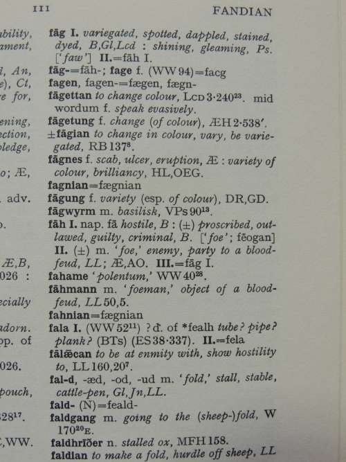 A Concise Anglo-Saxon Dictionary - 4th Edition 1975 - SCARCE