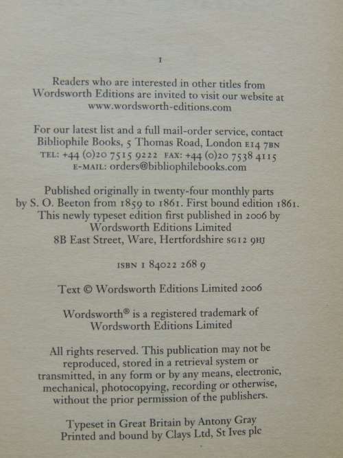 Mrs Beeton`s Household Management - A Classic of Domestic Literature - Isabella Beeton