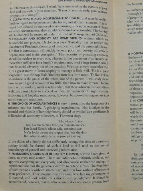 Mrs Beeton`s Household Management - A Classic of Domestic Literature - Isabella Beeton