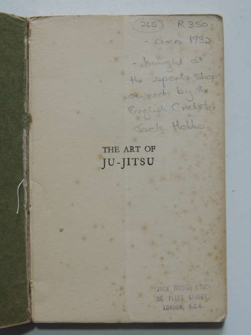 The Art of Ju-Jitsu - Scientific Defence for Everybody - Prof. Yukio Tani - Circa 1932