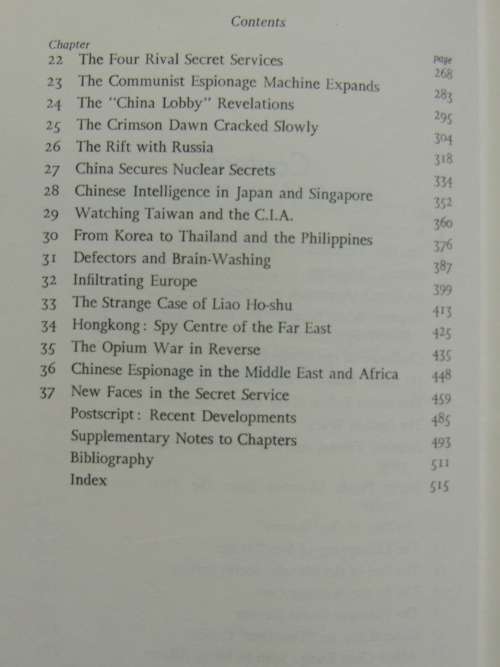 A History of the Chinese Secret Service - Richard Deacon