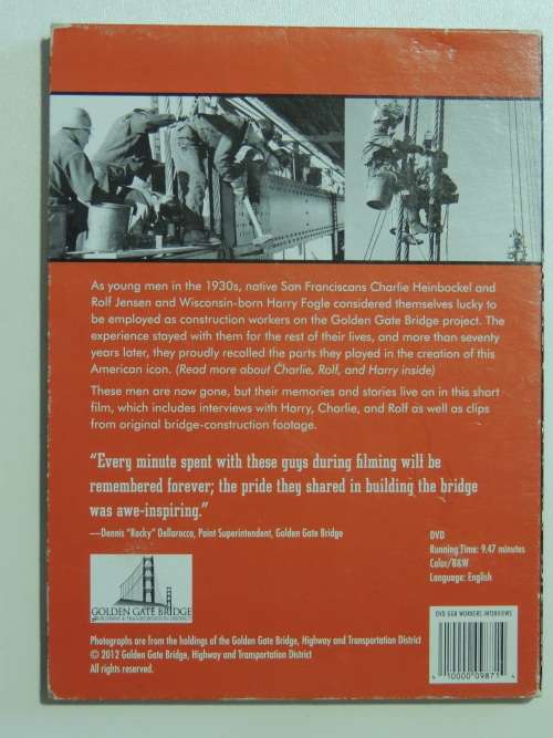 We Built the Golden Gate Bridge-  Original Bridge Workers Tell Their Stories - DVD