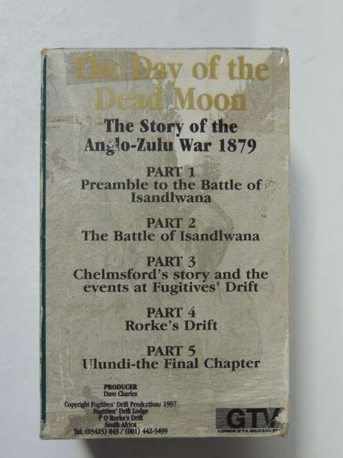 The Day of the Dead Moon, The Story of the Anglo-Zulu War 1879 - David Rattray - Audio Book 5 Casset