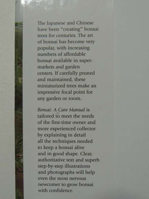 Bonsai - A Care ManualColin Lewis