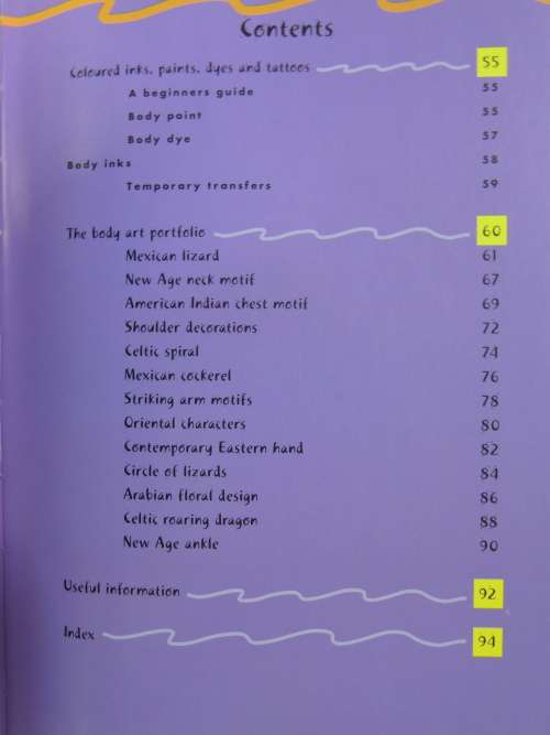 A Practical Guide to Body Art BOOK - Hilary Hammond  (Tattoos, Body Paint)