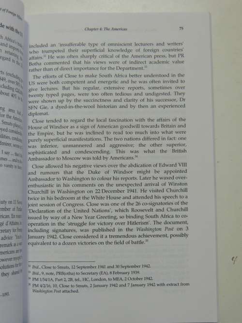 History of the South African Department of Foreign Affairs 1927 - 1993 - Ed. Tom Wheeler